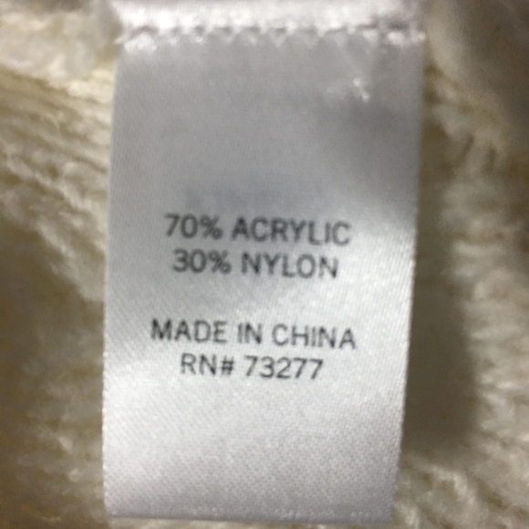 New Sonoma Tassels Beige Sweater Size Large - Picture 7 of 8